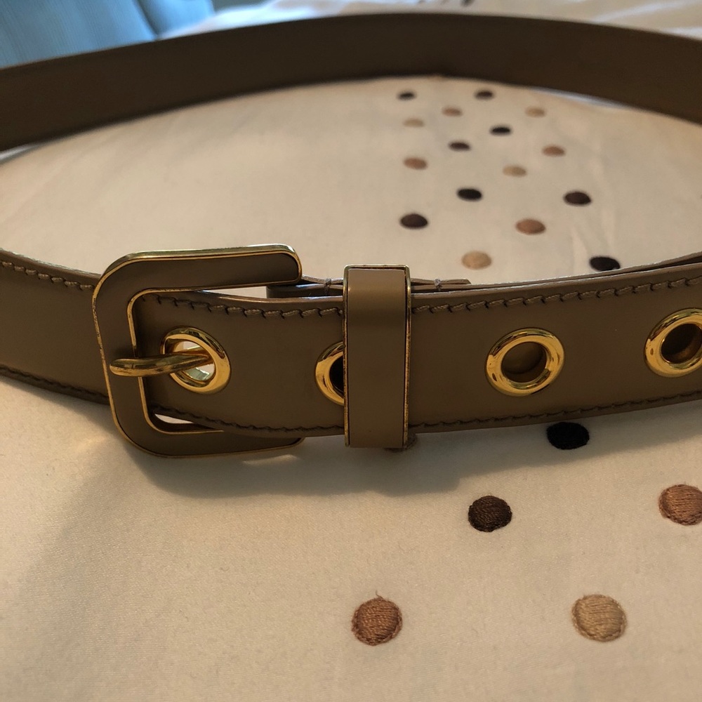 Miu Miu nude leather belt